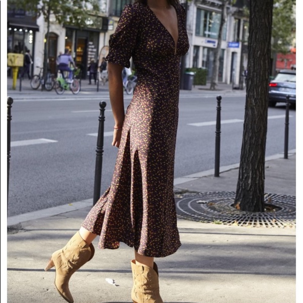 Jane Wood Queen Robe Bordeaux sz2